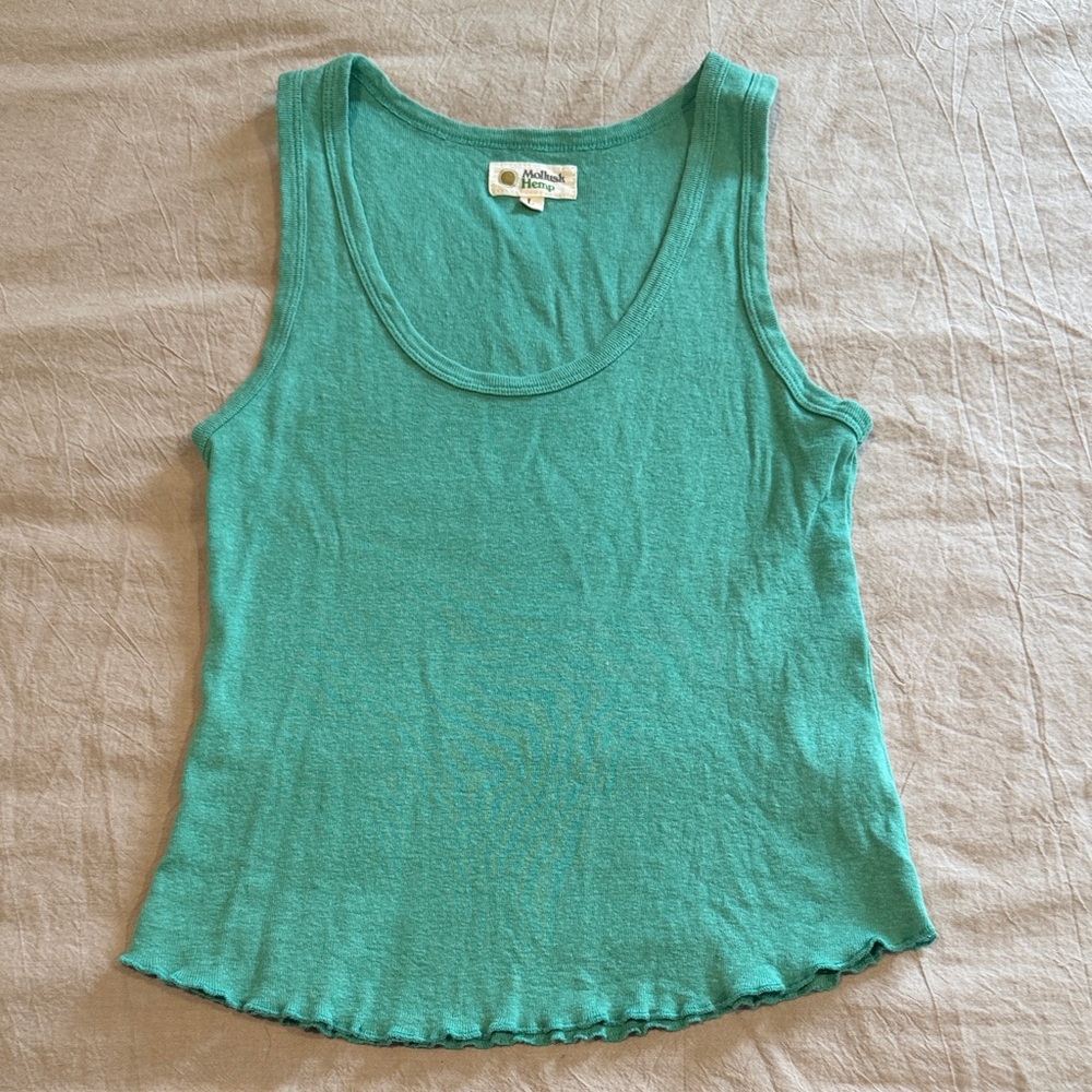 Mollusk hemp Teal Tank Top